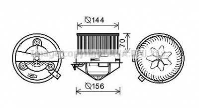 AVA QUALITY COOLING al8137 -  Электродвигатель, вентиляция салона